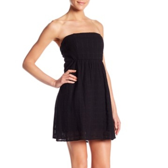 Socialite Dresses & Skirts - Socialite – Strapless Tie Back Dress BLACK